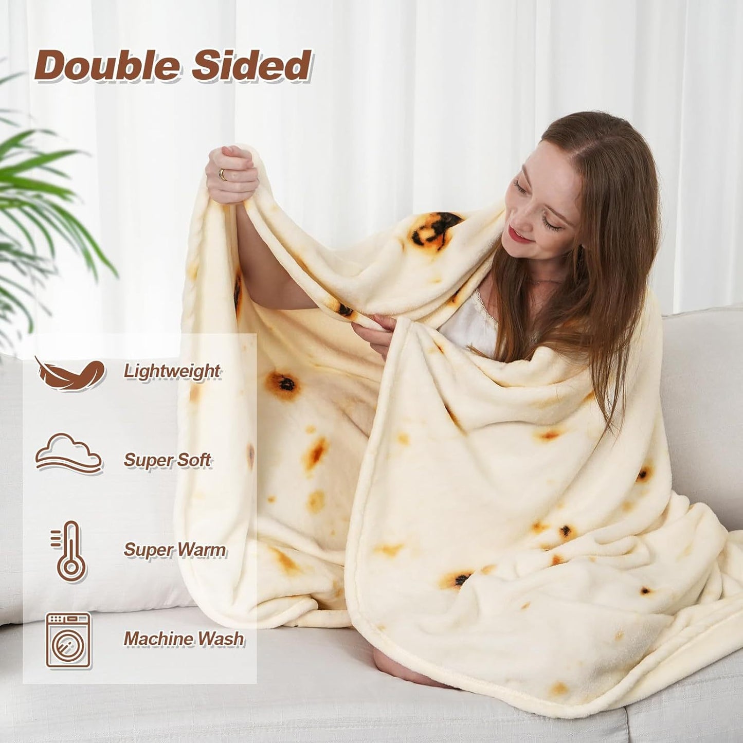 Fun Burritos Double Sided Blanket