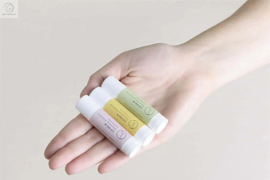 Lip Balm, Set of 3 Natural Unscented Lip Balms Get To Find It, LLC
